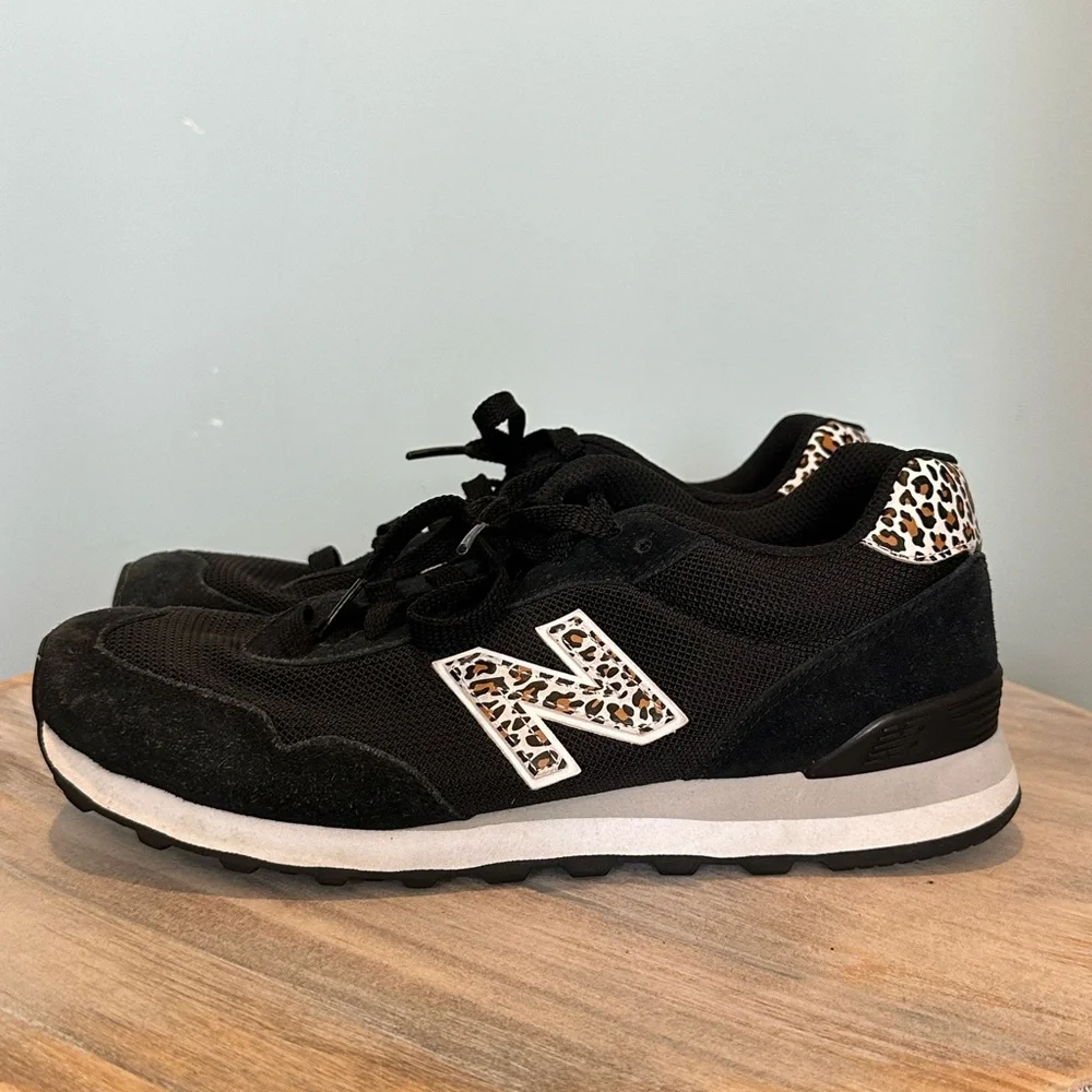 New Balance WL515AH3 Black Leopard print running tennis shoe sneaker size 10 - Picture 2 of 12